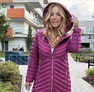 Kozy kabát magenta – Női átmeneti kabát – Innova Fashion – 3. kép